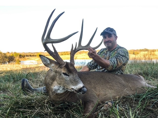 10-point deer harvested during an archery hunt at Hunt Hickory Creek in Kansas